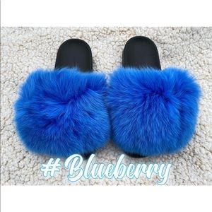 Fox fur slides